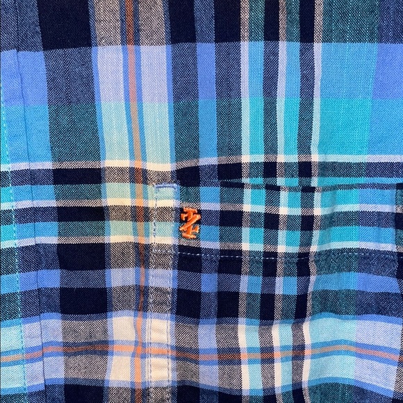 Arrow Men's Blue Plaid Shirt - Picture 3 of 5